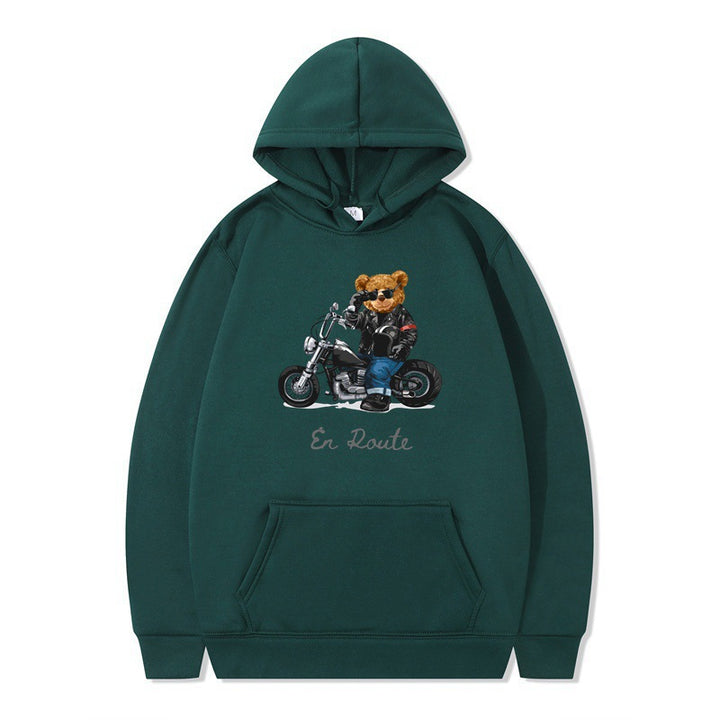 Damen Kapuzenpullover mit einzigartigem Bärenmotiv und lässiger Passform Drune