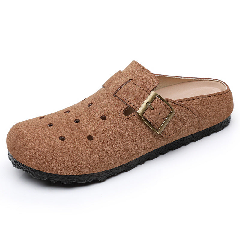 Damen nan lässiger Clog-Slipper mit verstellbarer Schnalle und ergonomischem Komfortfußbett Drune