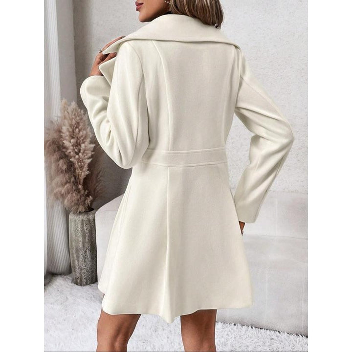 Damen eleganter Trenchcoat mit tailliertem Schnitt Drune