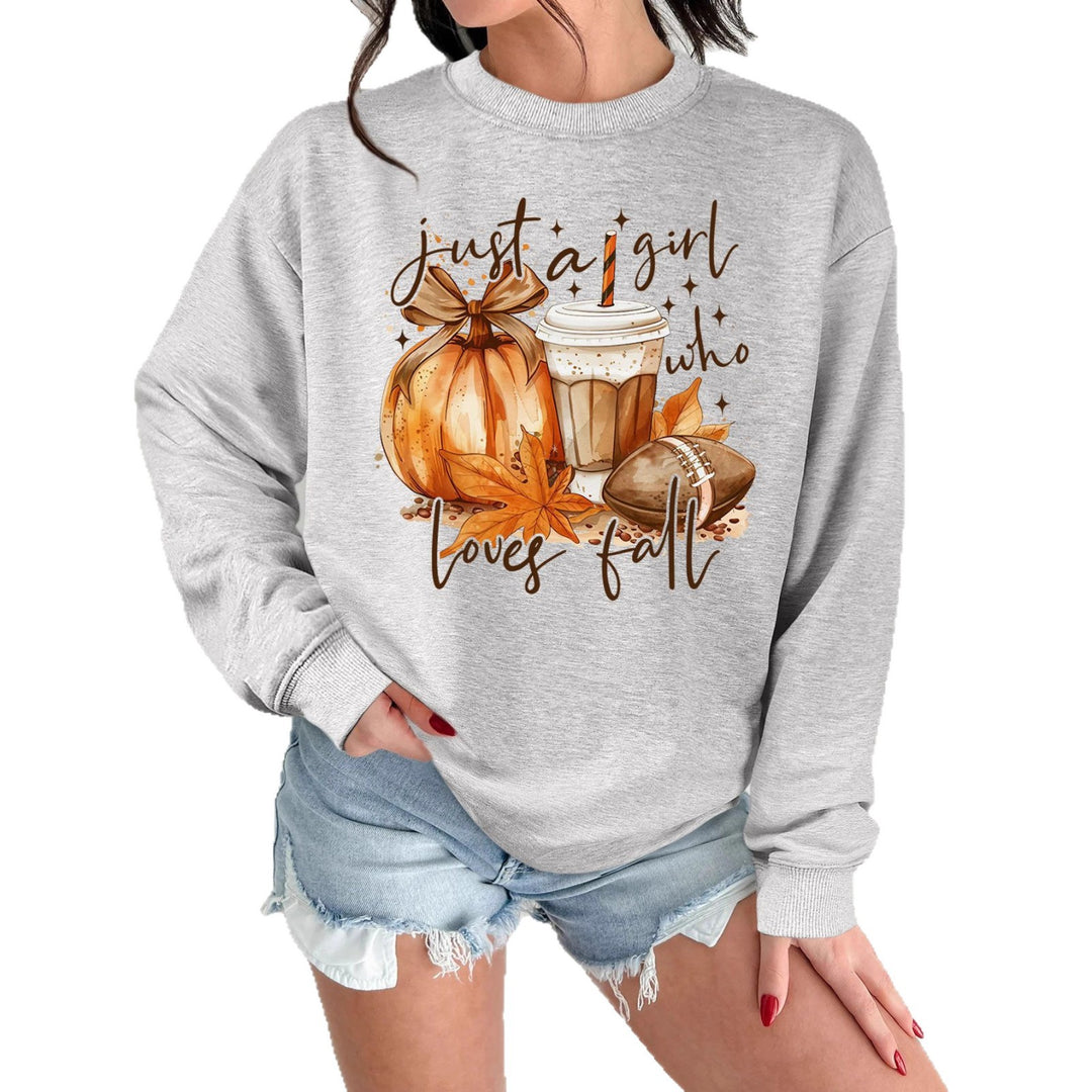 Damen Sweatshirt mit herbstlichem Motiv und inspirierendem Druck Drune