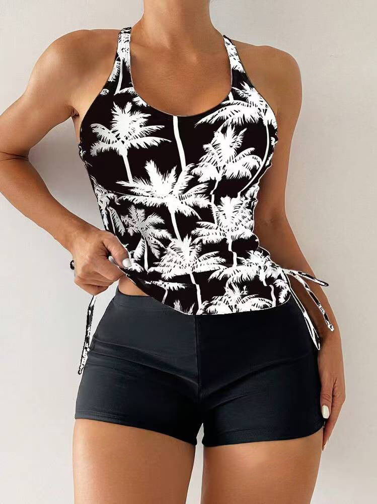 Femme Athletic Tankini Schwimmset mit verstellbaren Seitenschnüren Drune