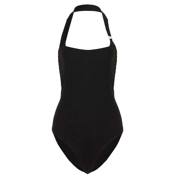 Damen Badeanzug mit elegantem Halterneck-Design und figurformendem Schnitt Drune