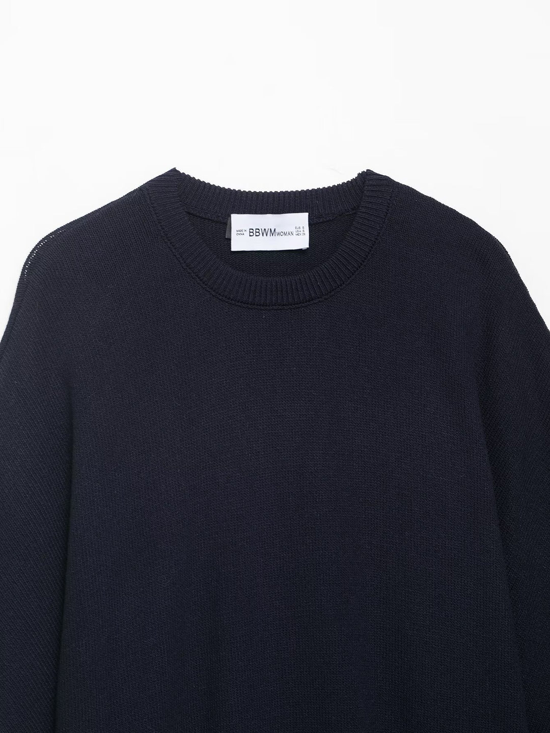 Damen oversized Strickpullover mit lässigem Schnitt und weitem Ärmel Drune
