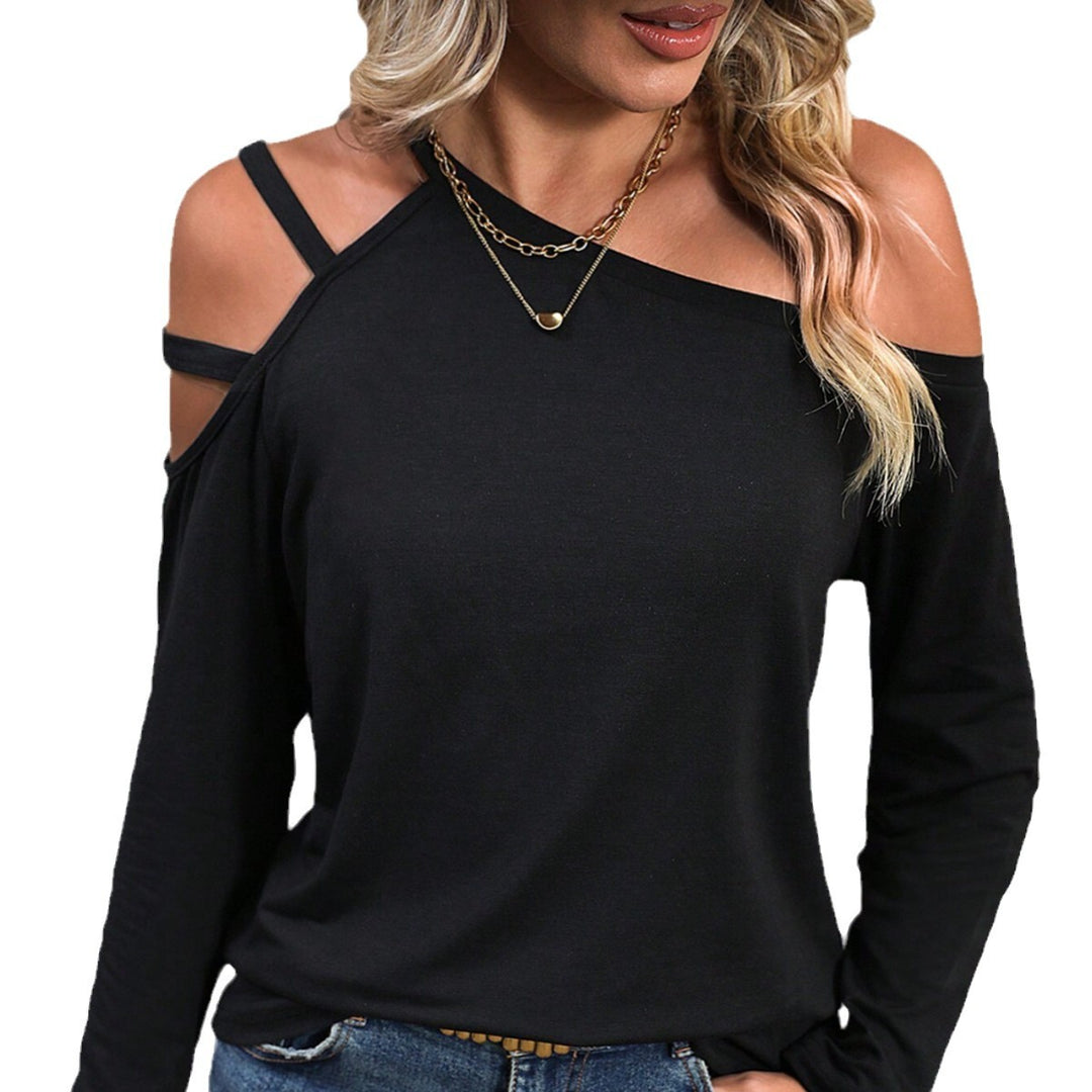 Damen Oberteil mit schulterfreiem Design und modischen Trägern Drune