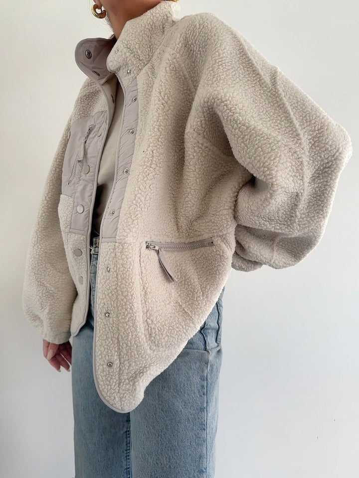 Damen Oversized Fleecejacke Drune