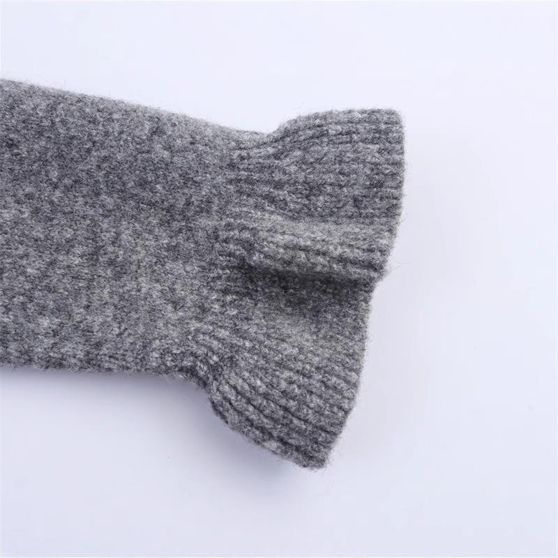 Damen Strickjacke mit frillenden Abschlüssen und dekorativem Kragen Drune