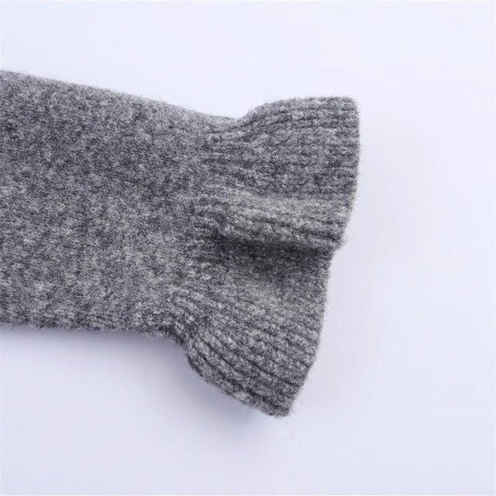 Damen Strickjacke mit frillenden Abschlüssen und dekorativem Kragen Drune