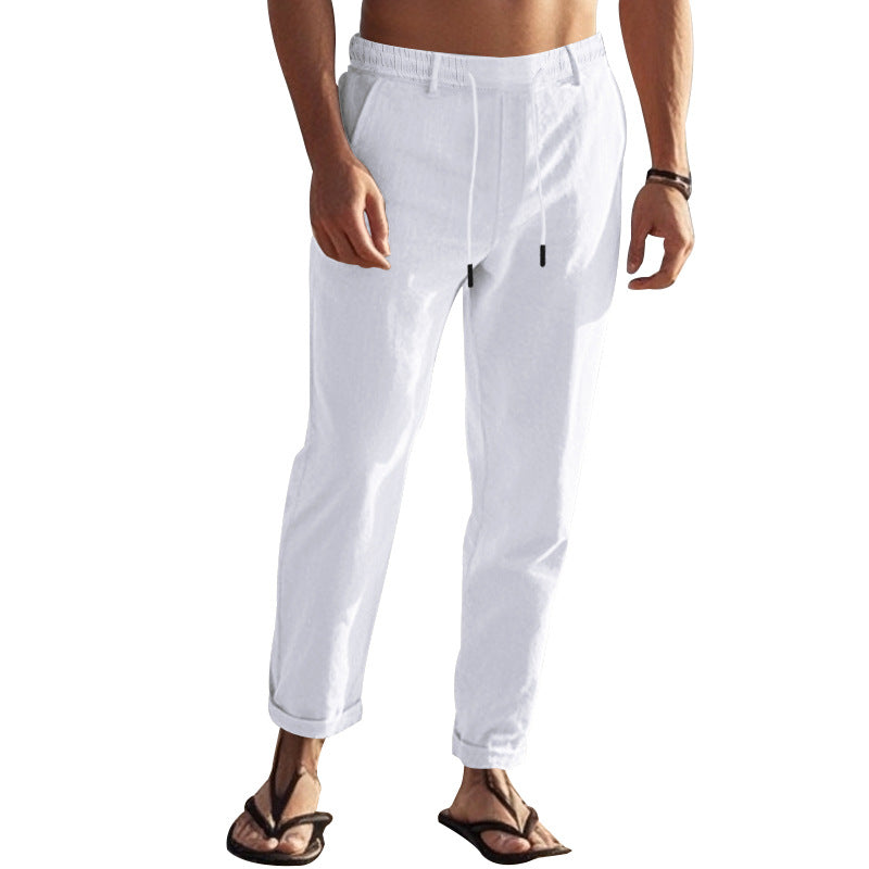 Herren lässige Freizeithose mit elastischem Bund und seitlichen Taschen Drune