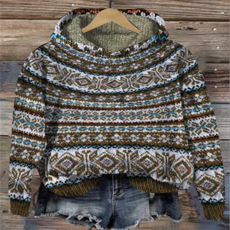 Drune | Gestrickte Weste Mit Print Für Damen