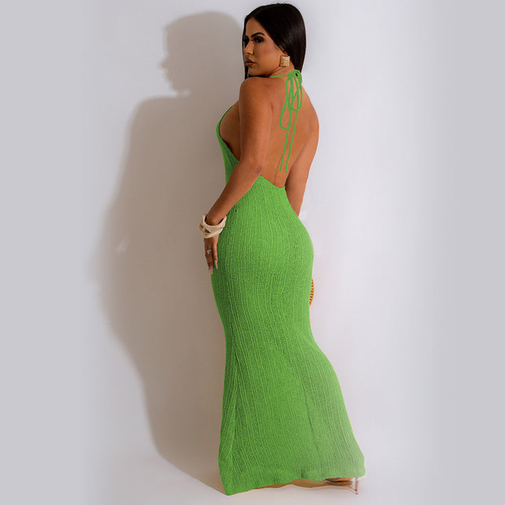 Damen Langstrickkleid mit modernem und figurbetontem Schnitt Drune