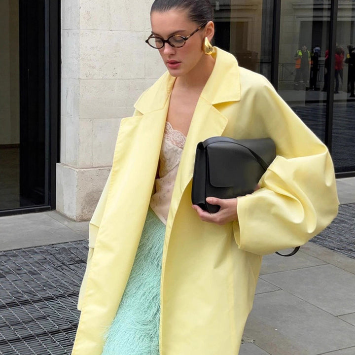 Damen Komfortabler Oversized Trenchcoat Drune