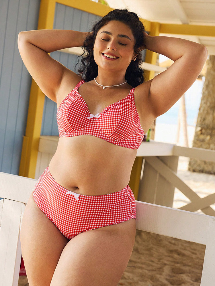 Damen Hochtaillierter Bikini mit gepolstertem Oberteil Drune