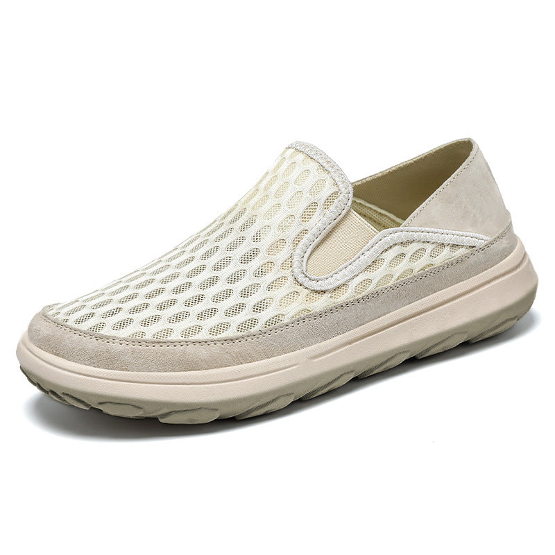 Herren nan atmungsaktiver Mesh-Slip-On Loafer mit elastischen Einsätzen und stoßdämpfender EVA-Sohle Drune