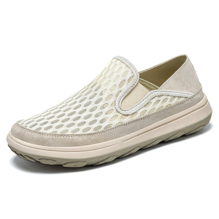 Herren nan atmungsaktiver Mesh-Slip-On Loafer mit elastischen Einsätzen und stoßdämpfender EVA-Sohle Drune
