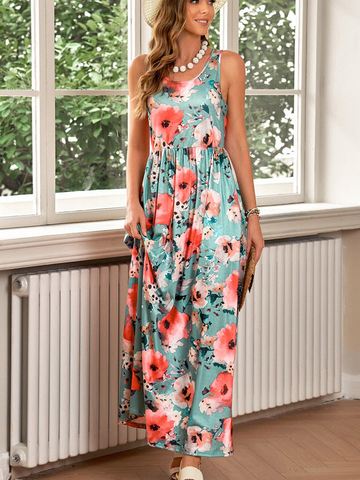 Damen Elegantes Blumendesign Maxikleid mit hohem Tragekomfort Drune