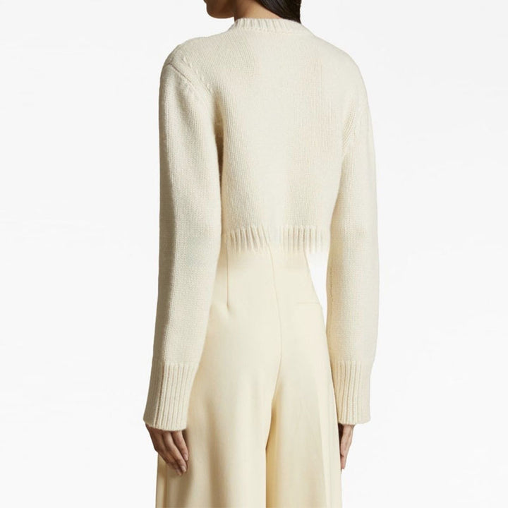 Damen Kürzer Strickcardigan mit Knöpfen Drune