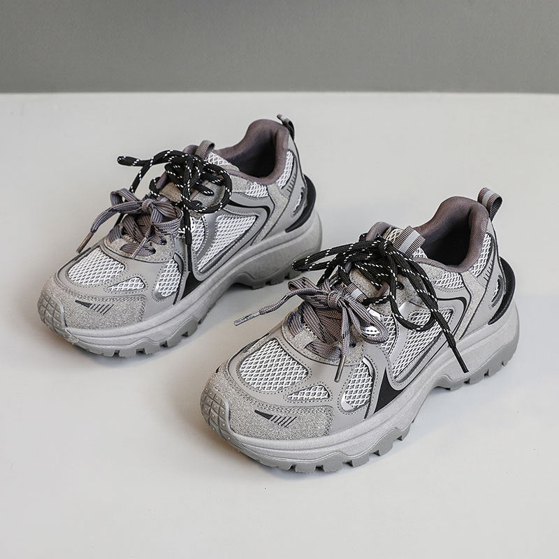 Damen Sportliche Wanderschuhe mit atmungsaktiver Mesh-Oberfläche und stabiler Sohle Drune