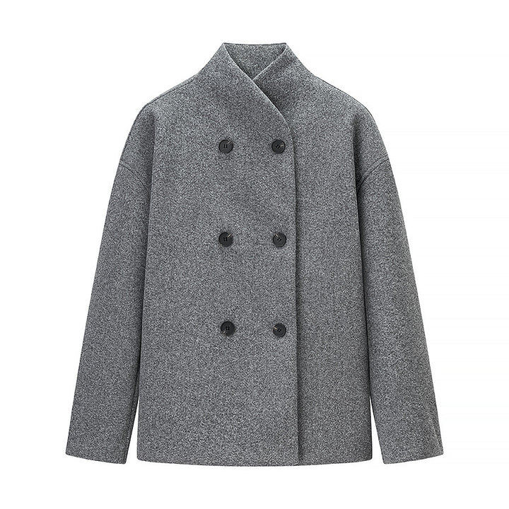 Damen Übergangsjacke mit doppelter Knopfleiste und weichem Stoff Drune
