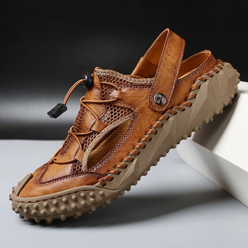 Herren Atmungsaktive Outdoor-Sandalen mit rutschfester Sohle und elastischem Verschlusssystem Drune