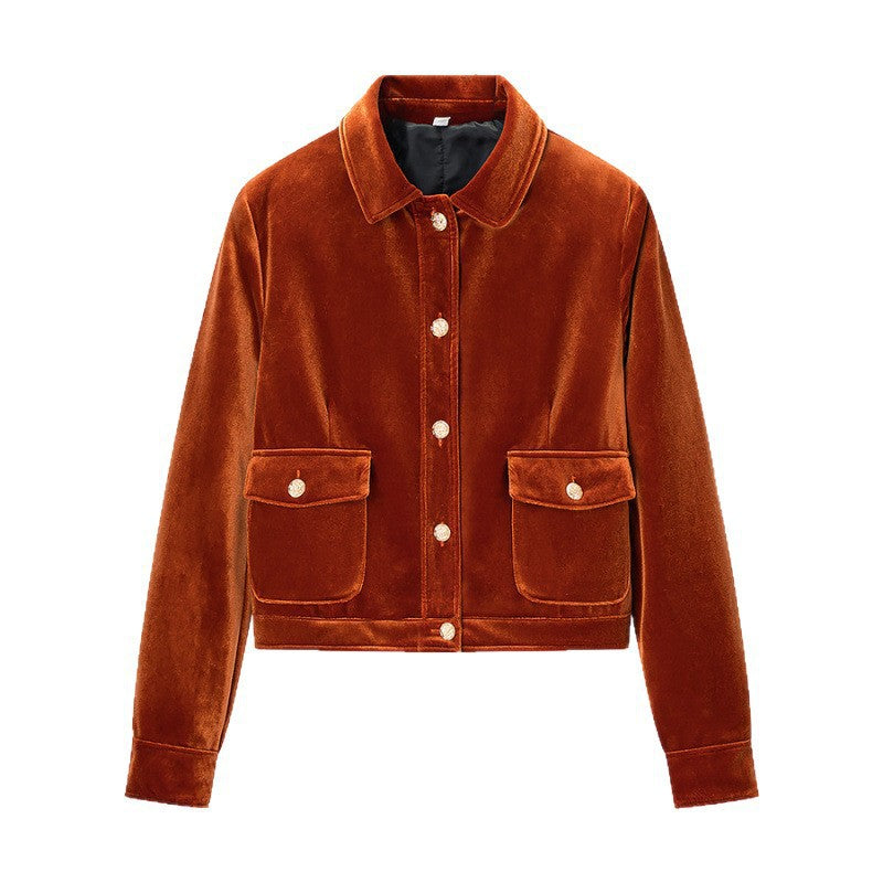Damen Veloursjacke im urbanen Stil Drune