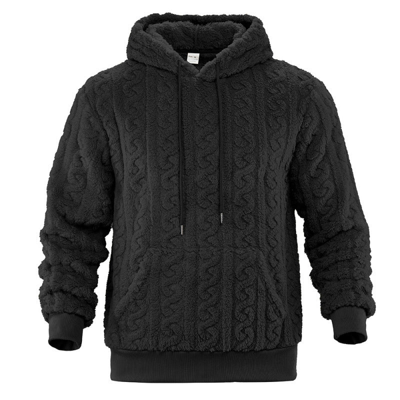 Damen Kuscheliger Fleece-Hoodie mit Strukturmuster Drune