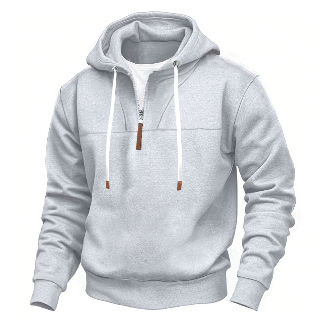 Herren Kapuzenpullover mit halbem Reißverschluss und hochwertigen Materialien Drune