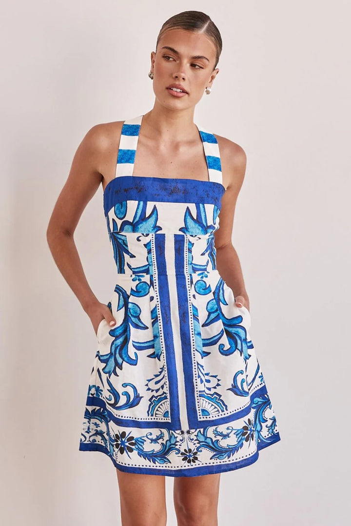 Damen Sommerkleid mit elegantem Design und praktischen Taschen Drune