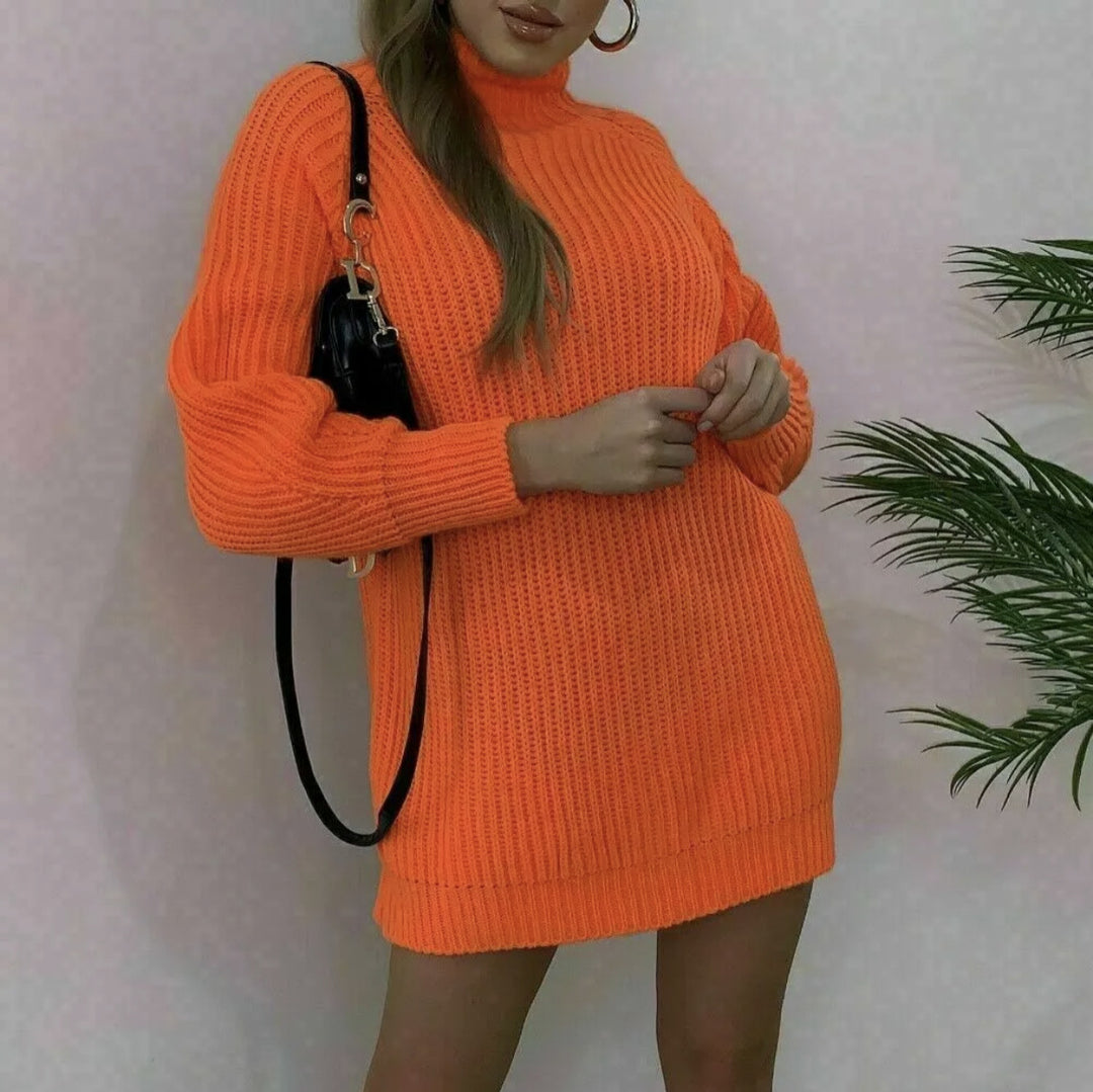 Damen Strickpullover mit Rollkragen und hoher Passform Drune