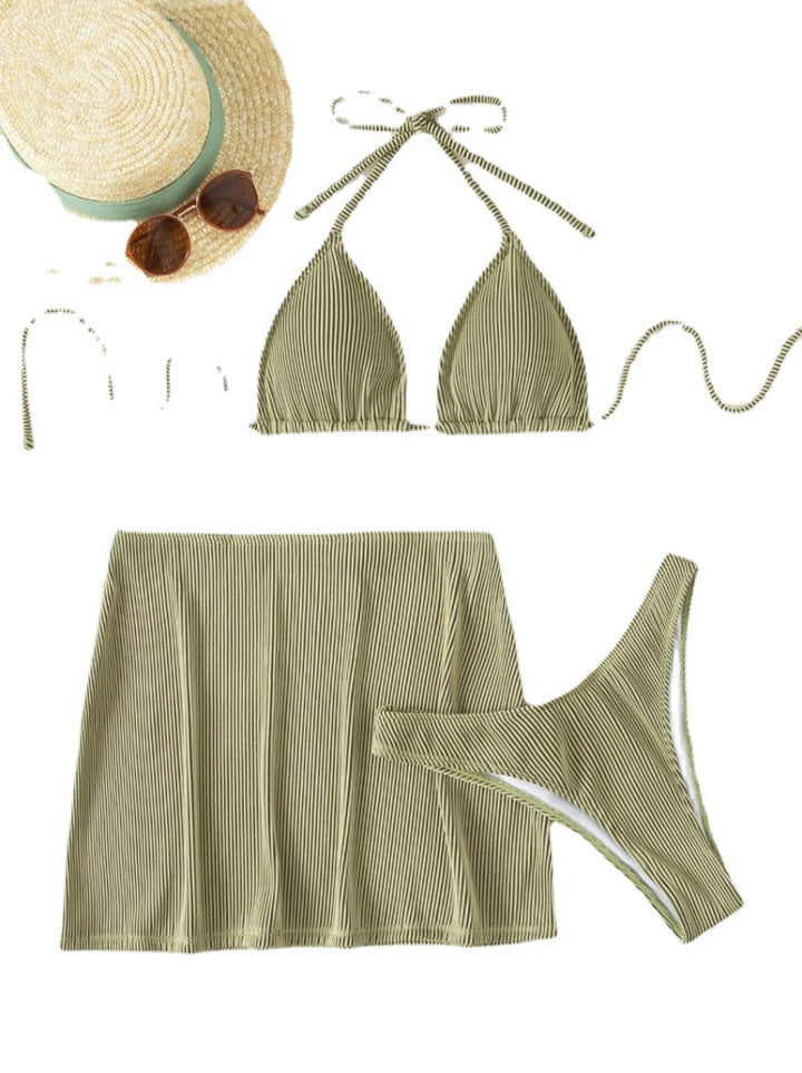 Damen Bikinis mit Hochgeschnittenem Rock Drune