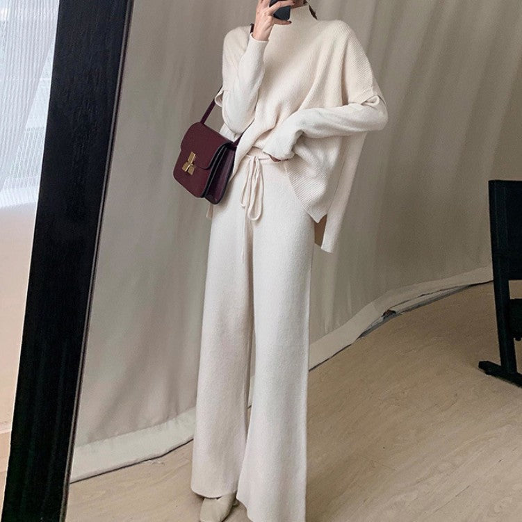 Damen lässiges Strickensemble mit weitem Schnitt Drune