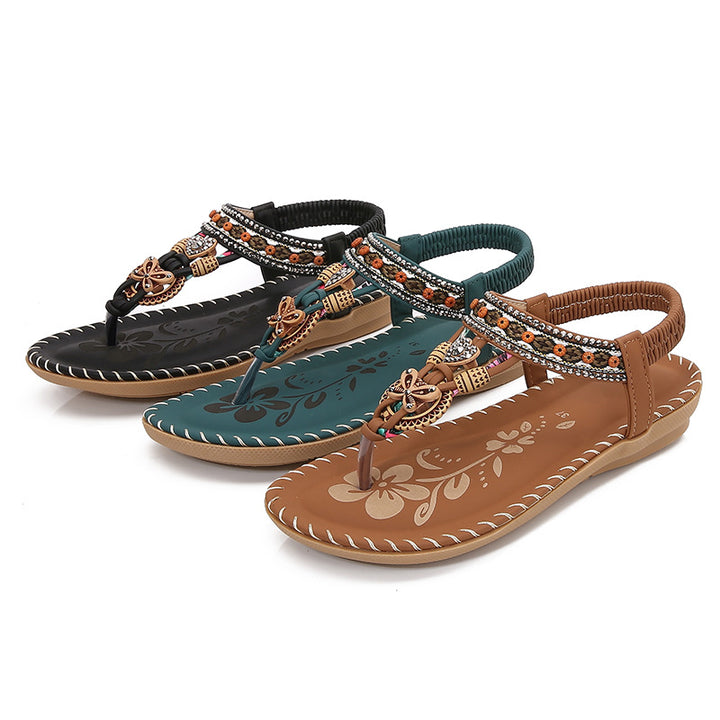 Damen Elegante Riemensandalen mit kunstvollen Details Drune
