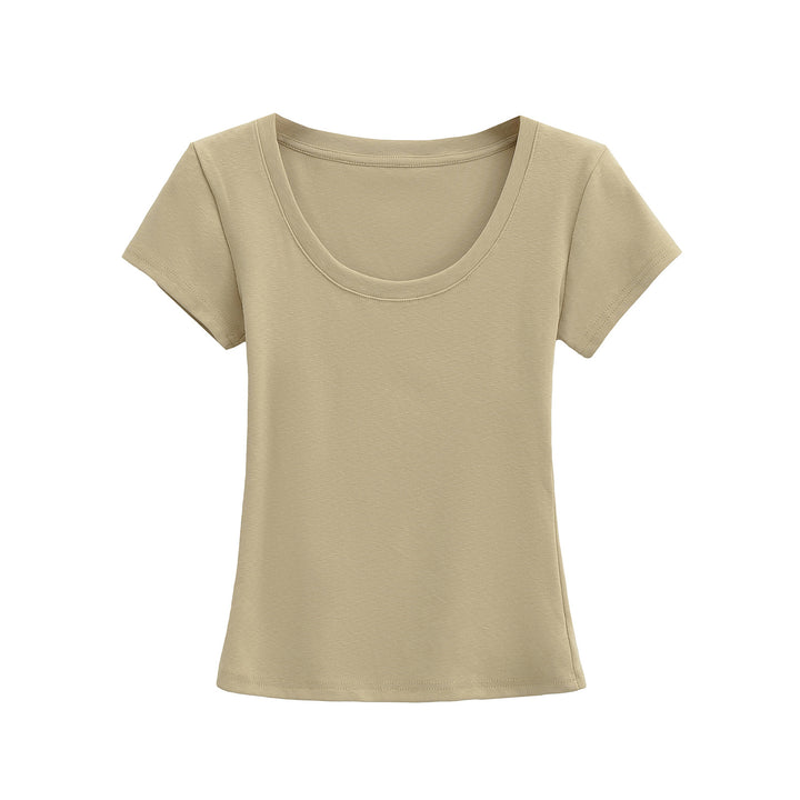 Damen Rundhals T-Shirt aus atmungsaktivem Material mit strukturierter Oberfläche Drune