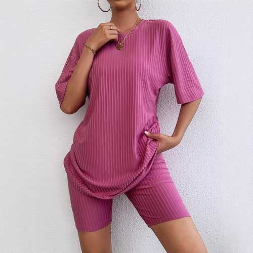 Damen Sportliches Kurzarm-Kleid mit integriertem Radlerhose Drune