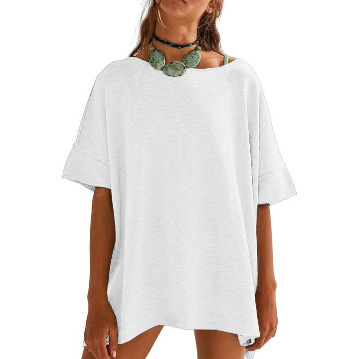 Damen Oversized Relaxed Fit T-Shirt Drune