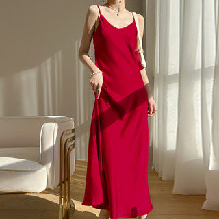 Damen Maxikleid mit Satin-Finish Drune
