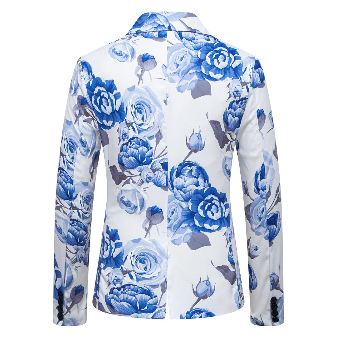 Herren eleganter Blazer mit floralem Design Drune