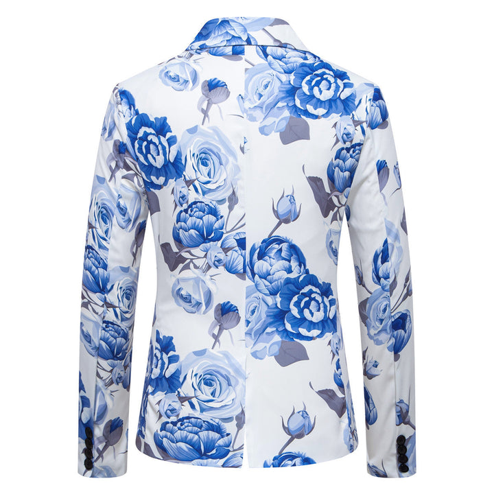 Herren eleganter Blazer mit floralem Design Drune