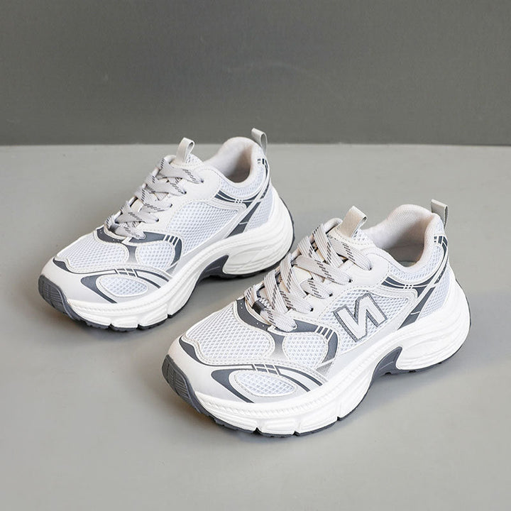 Damen Sportliche Laufschuhe mit atmungsaktivem Mesh-Obermaterial und dämpfender Sohle Drune
