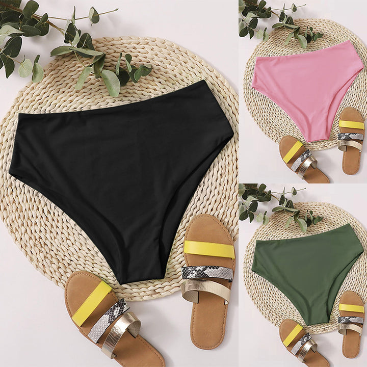 Damen Hochtaillierte Bikinihose Drune
