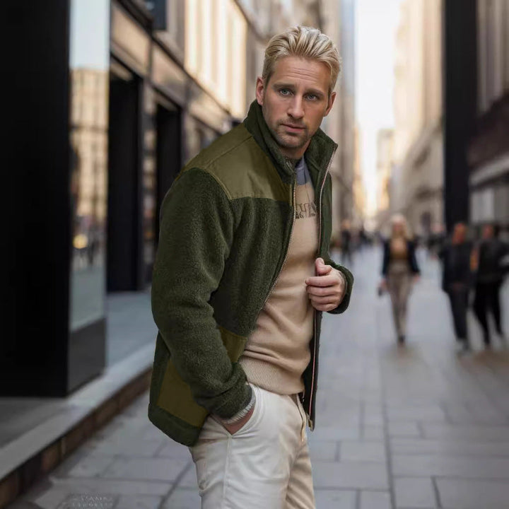 Herren Fleecejacke mit hochwertigem Innenfutter und praktischen Reißverschlusstaschen Drune