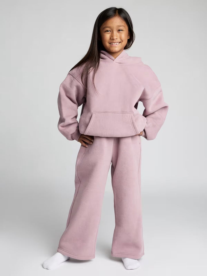 Damen entspanntes Fleece-Loungewear-Set Drune