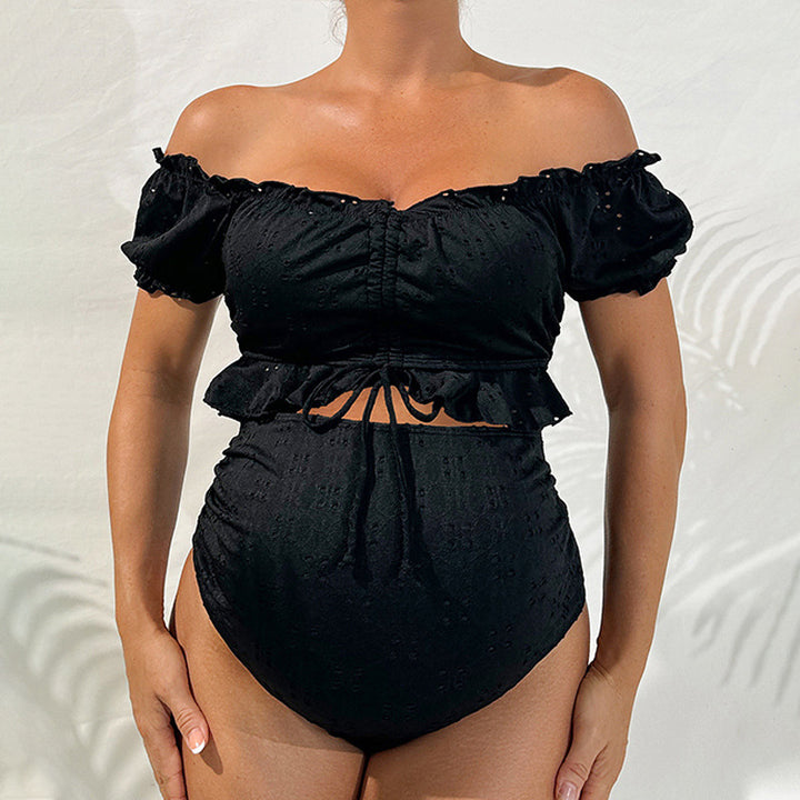 Damen Umstandsbikini mit romantischen Rüschendetails Drune
