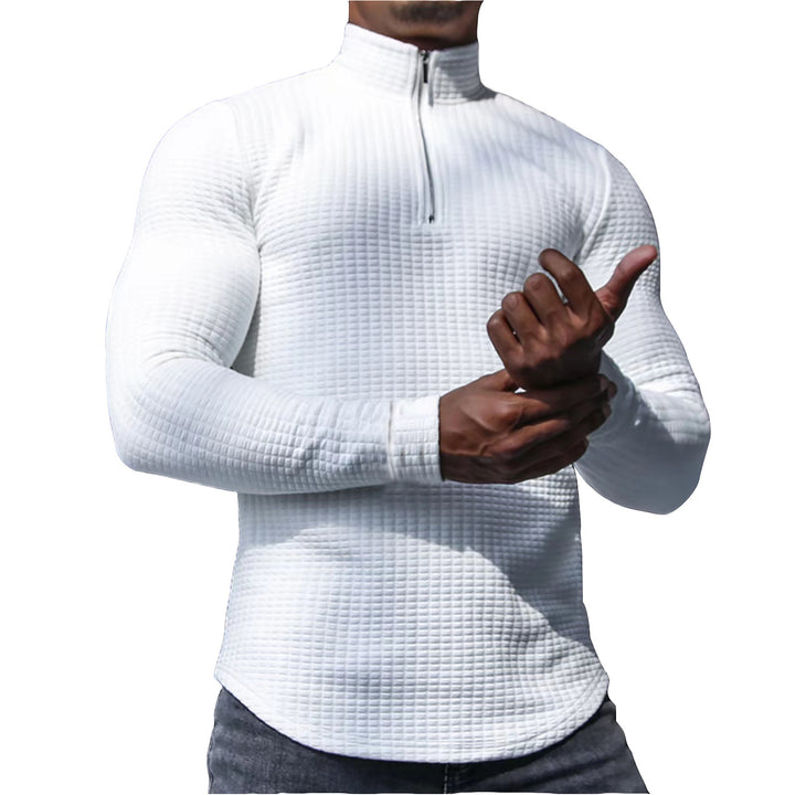 Herren Sportliches Langarmshirt mit strukturierter Oberfläche Drune