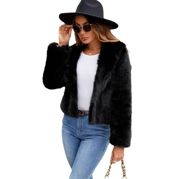 Damen Elegante und trendige Kunstpelzjacke Drune