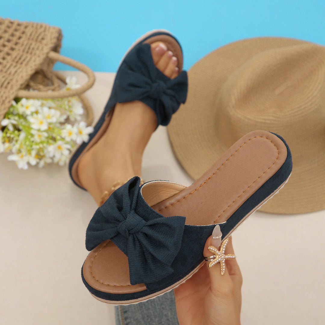 Damen Bequeme Sandalen mit modischem Schleifen-Design Drune