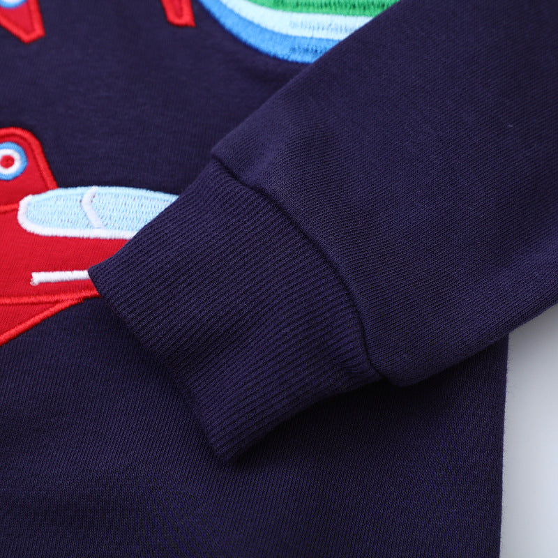 Jungen Sweatshirt mit aufregendem Flugzeug-Design Drune