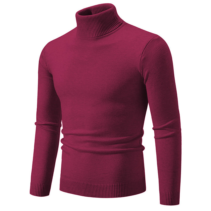 Herren nan Slim-Fit Rollkragenpullover aus Feinstrick mit geripptem Stehkragen und elastischem Bund Drune