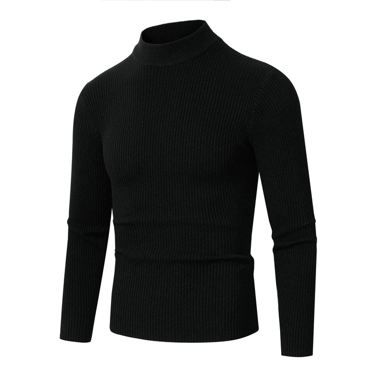 Herren Rollkragenpullover aus feinem Rippstrickmaterial Drune