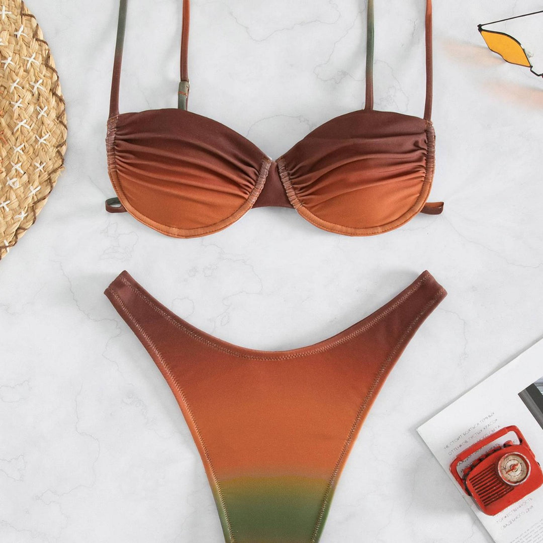 Damen Push-Up Bikini mit innovativem Farbverlauf Drune