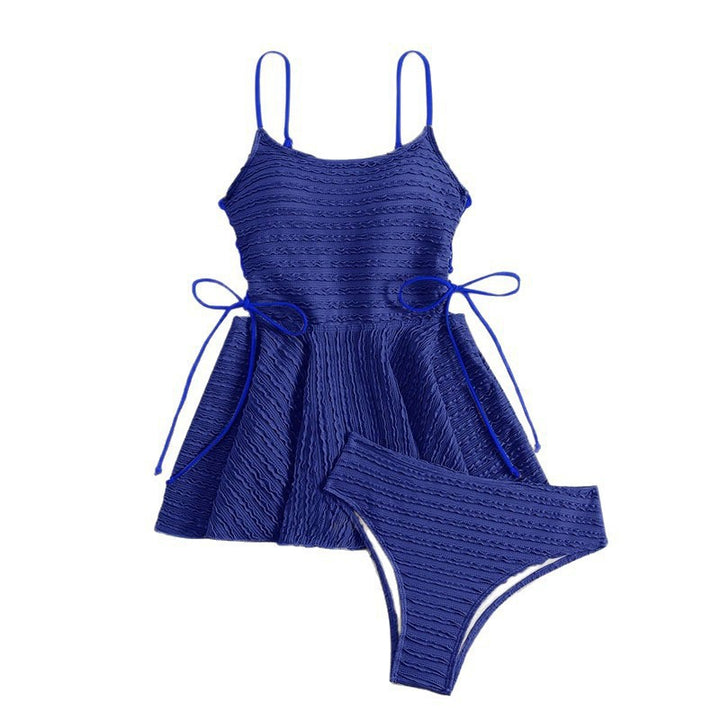 Damen lässiges Tankini-Set mit verspieltem Schnitt Drune